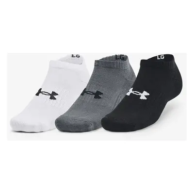 Ponožky Under Armour Core No Show Socks 3-Pack Black XL 90877015