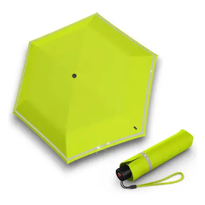 Knirps KNIRPS ROOKIE LIME REFLECTIVE - lehký skládací deštník 78502078