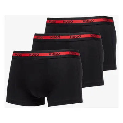 Boxerky Hugo Boss Logo-Waistband Stretch Trunks 3-Pack Black S 86867420