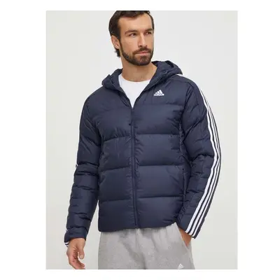 Péřová bunda adidas pánská, tmavomodrá barva, zimní 87025490