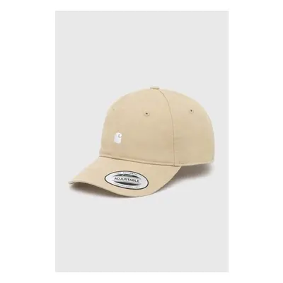 Bavlněná baseballová čepice Carhartt WIP Madison Logo Cap béžová barva 91586551