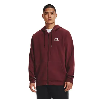 Mikina Under Armour Essential Fleece Fz Hood Chestnut Red 92089353