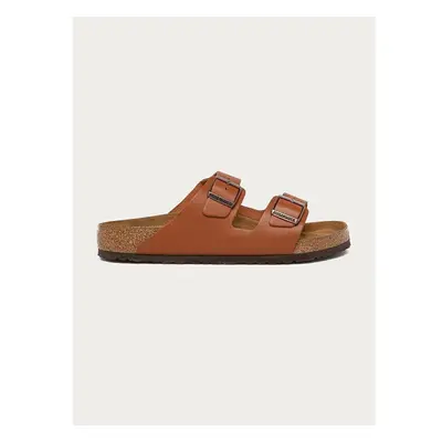 Kožené pantofle Birkenstock Arizona pánské, hnědá barva, 1019019 58215848