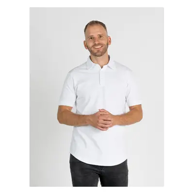 TallGuys Pánská prodloužená polokošile | Pure white 71728548