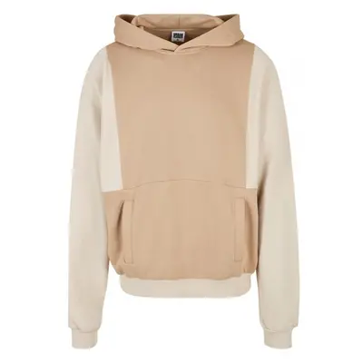 URBAN CLASSICS Cut On Sleeve Hoody - unionbeige/softseagrass 73744932