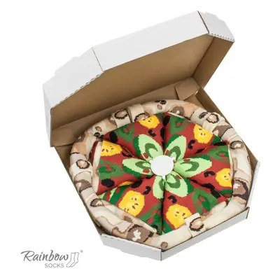 ZOOKSY/RAINBOW SOCKS Rainbow Socks Pizza 4 páry Vegetariánská 80596387