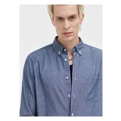 Bavlněná košile HUGO regular, s límečkem button-down 84686566