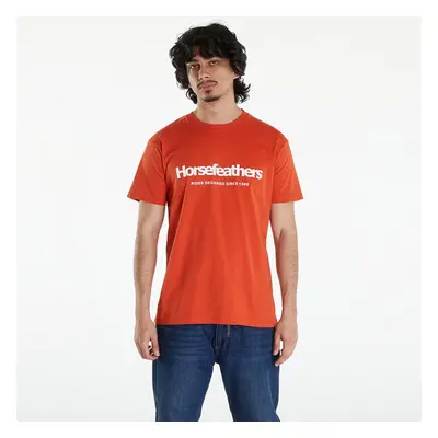 Tričko Horsefeathers Quarter T-Shirt Orange Rust XL 91814072