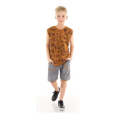 mshb&g Comics Boys Mustard T-shirt Shorts Set 83084269