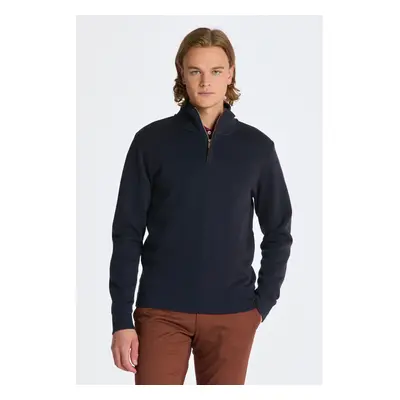 MIKINA GANT SACKER RIB HALF ZIP EVENING BLUE 84606476