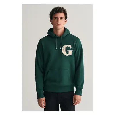 MIKINA GANT G GRAPHIC HOODIE TARTAN GREEN 87543001