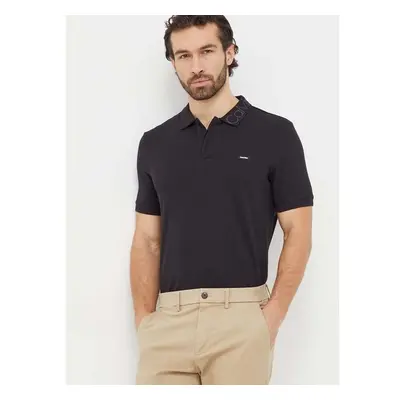 Polo tričko Calvin Klein černá barva, K10K112762 88556360