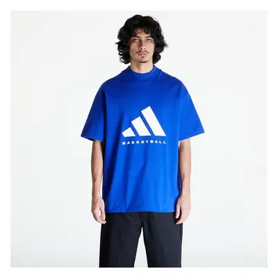 adidas Performance Tričko adidas Basketball Tee UNISEX Lucid Blue S 89548650