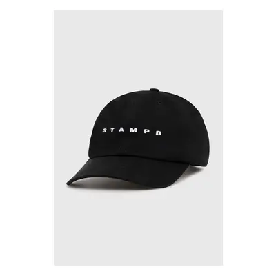 Bavlněná baseballová čepice STAMPD Strike Logo Sports Cap černá barva, 94156508