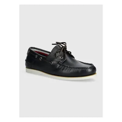 Kožené mokasíny Tommy Hilfiger TH BOAT SHOE CORE LEATHER pánské, 90371488