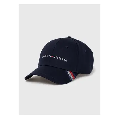 Bavlněná baseballová čepice Tommy Hilfiger tmavomodrá barva, s 94828501