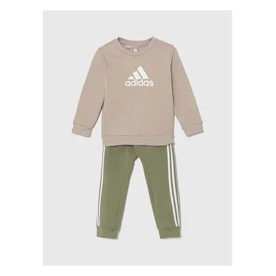 Dětská tepláková souprava adidas I BOS LOGOOG zelená barva, IZ4978 94358917