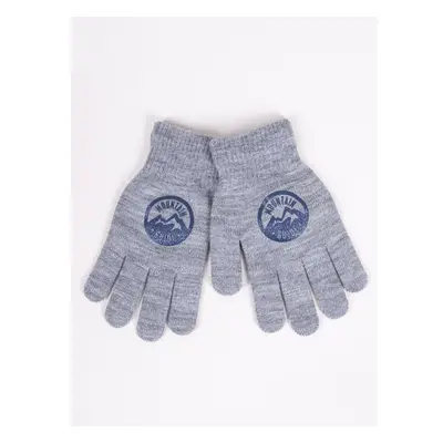 Yoclub Kidss Boys Five-Finger Gloves RED-0012C-AA5A-016 74836555