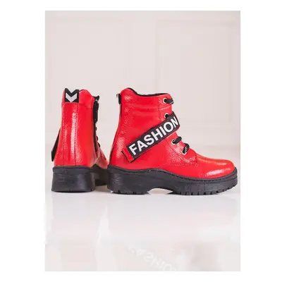 W. POTOCKI Girls boots Potocki fashion red 85811487