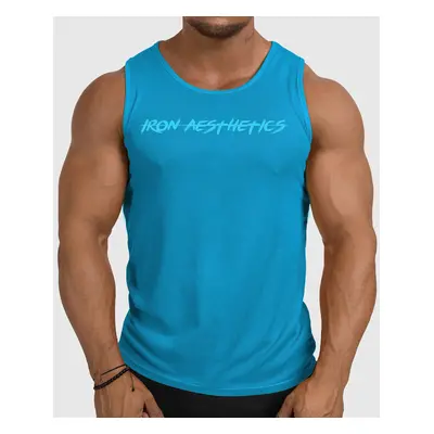 Pánské funkční tílko Iron Aesthetics Sporty, aqua modré 73225804