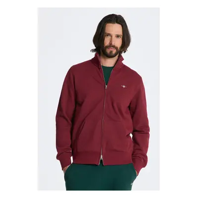 MIKINA GANT REG SHIELD FULL ZIP SWEAT PLUMPED RED 84606146