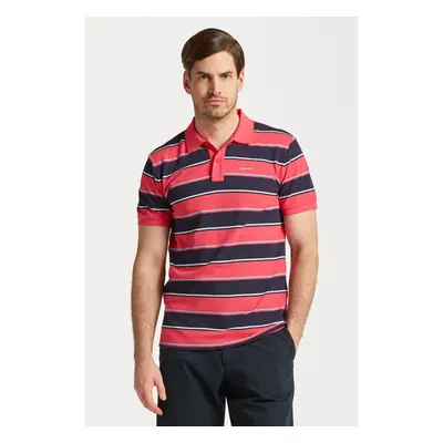 POLOKOŠILE GANT MULTI STRIPE SS PIQUE MAGENTA PINK 78948512