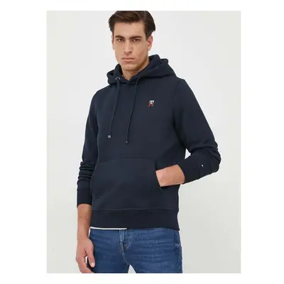 Mikina Tommy Hilfiger pánská, tmavomodrá barva, kapucí, aplikací 82783751