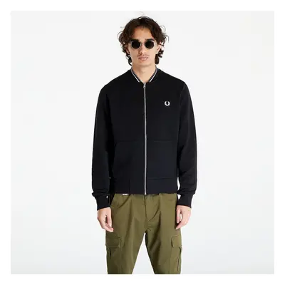 Mikina FRED PERRY Zip Through Sweatshirt Black 87349765