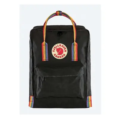 Batoh Fjallraven Kanken Rainbow černá barva, velký, s aplikací, F23620 84541573