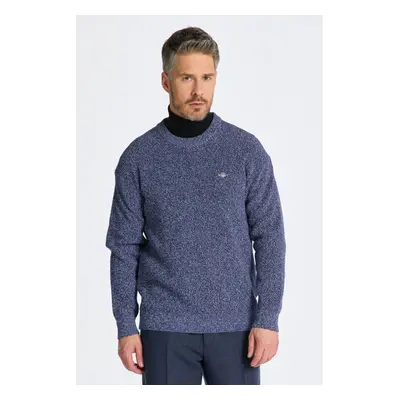 SVETR GANT TWISTED YARN C-NECK EVENING BLUE 84606484