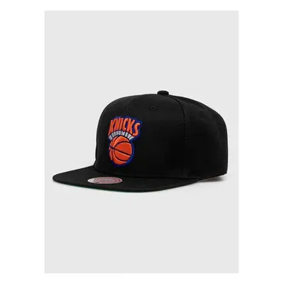 Kšiltovka Mitchell&Ness NEW YORK KNICKS černá barva, s aplikací 84929190