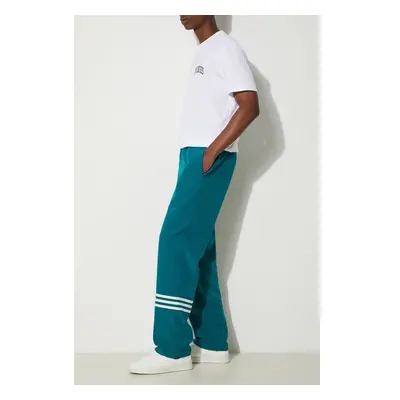 Tepláky adidas Originals Neuclassics tyrkysová barva, s aplikací, 94505970