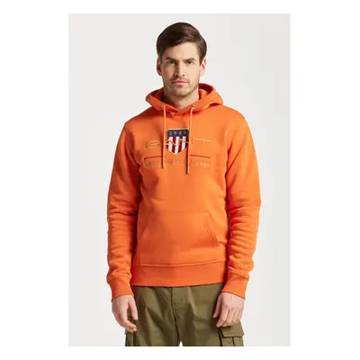 MIKINA GANT ARCHIVE SHIELD HOODIE PUMPKIN ORANGE 76936414