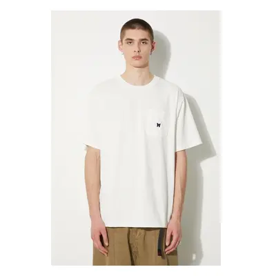 Tričko Needles S/S Crew Neck Tee bílá barva, OT262 92784841