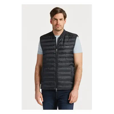 VESTA GANT LIGHT PADDED BOMBER VEST BLACK3 76936450