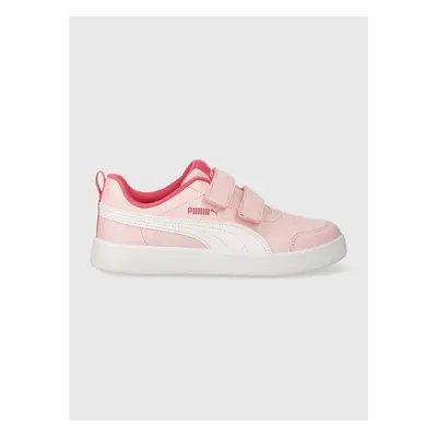 Dětské sneakers boty Puma Courtflex v2 růžová barva 84203716