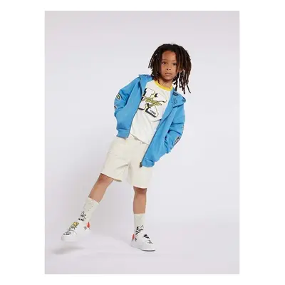 Dětské kraťasy Kenzo Kids béžová barva 90101318