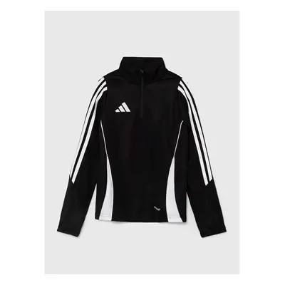 Dětská mikina adidas Performance TIRO24 TRTOPY černá barva, vzorovaná, 92835564