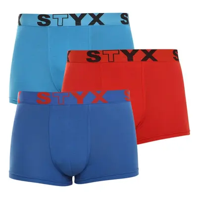 3PACK pánské boxerky Styx sportovní guma vícebarevné (G9676964) 57549111