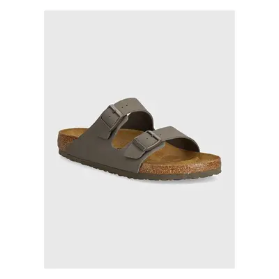 Pantofle Birkenstock Arizona pánské, šedá barva, 1028195 94389021