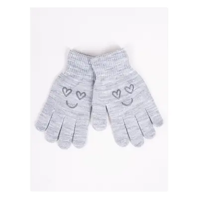 Yoclub Kidss Girls Five-Finger Gloves RED-0012G-AA5A-017 74836557