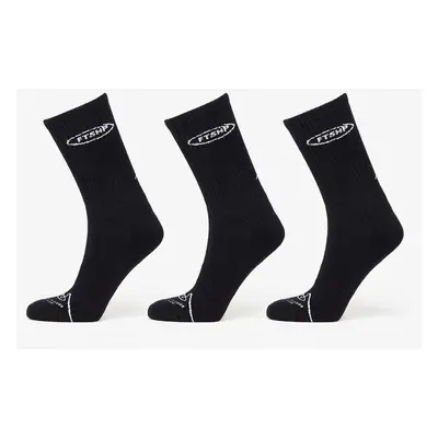 FTSHP Ponožky Footshop Basic But Not Basic Socks 3-Pack Black 36-38 85572013