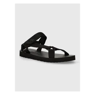 Sandály Calvin Klein Jeans SANDAL VELCRO RP IN BTW pánské, černá barva 90369921