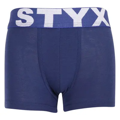 Dětské boxerky Styx sportovní guma tmavě modré (GJ968) 6-8 let 83340433