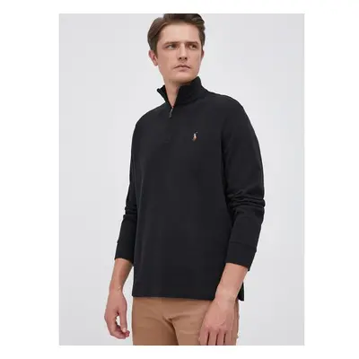 Bavlněný svetr Polo Ralph Lauren pánský, černá barva, 85161779