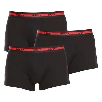 3PACK pánské boxerky HUGO černé (50492375 002) 86439877