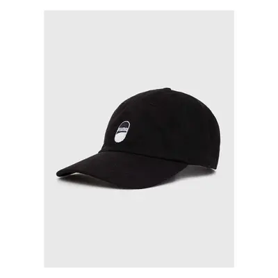 Bavlněná baseballová čepice Puma Downtown Low Curve Cap černá barva, s 91550665