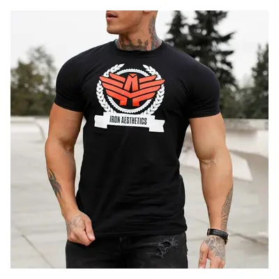 Pánské fitness tričko Iron Aesthetics Triumph, černé 60712392