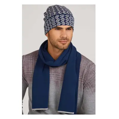 Kamea Mans Scarf K.20.705.12 Navy Blue 74178724