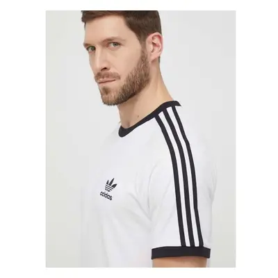 Bavlněné tričko adidas Originals Adicolor 3-Stripes bílá barva, IA4846 83002392